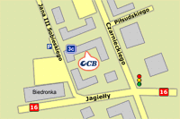 Ostródzkie Centrum Biznesu - mapka